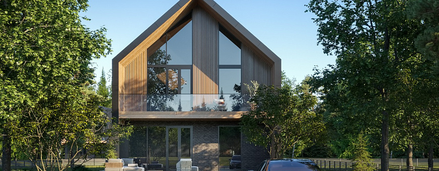 Завершено проектирование дома в стиле барнхаус – BH-199