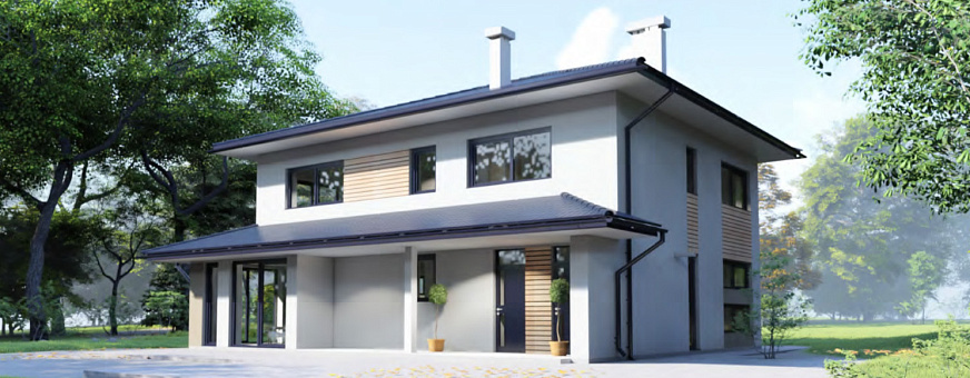 Завершено проектирование дома в стиле Райта – RH-214