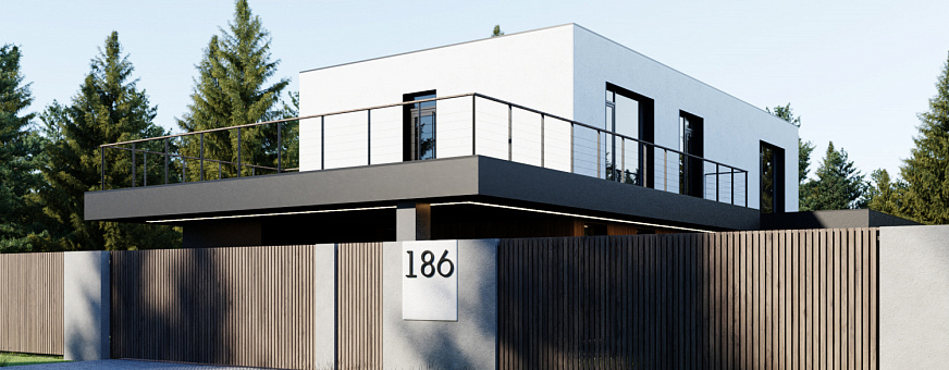 Началось строительство дома по проекту HT-250