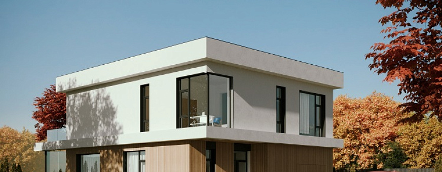 Завершено проектирование дома в стиле хай-тек – HT-258