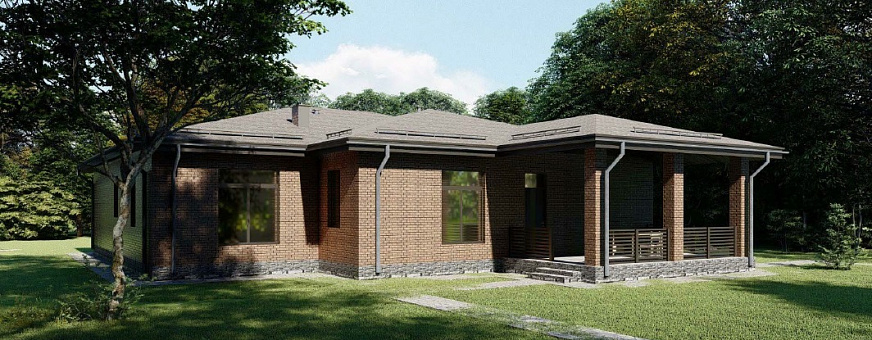 Началось строительство дома в классическом стиле в поселке Грин Форест Клаб