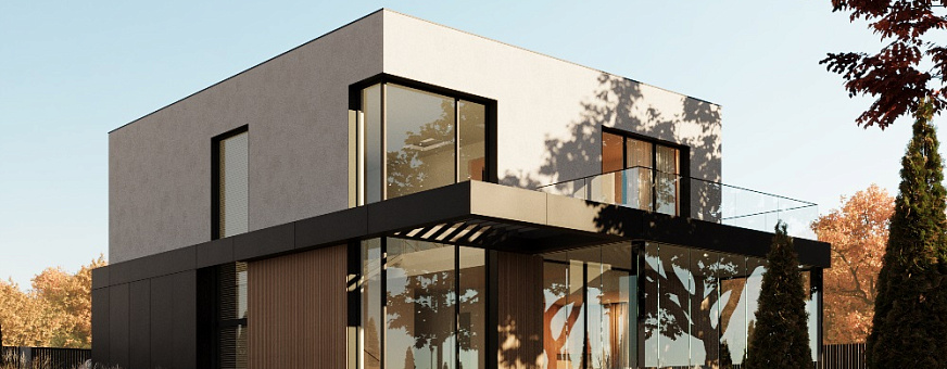 Завершено проектирование дома в стиле хай-тек – HT-256