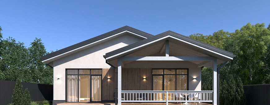 Завершено проектирование дома в классическом стиле - K-118