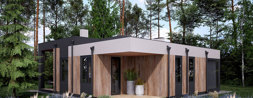 Завершено проектирование дома в стиле хай-тек – HT-111