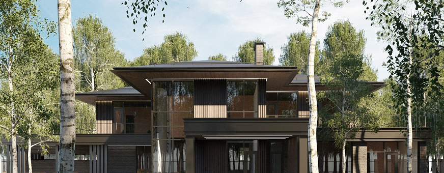 Завершено проектирование дома в стиле Райта – RH-420