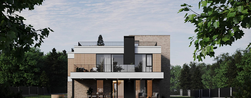 Завершено проектирование дома в стиле хай-тек – HT-373