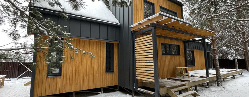 Завершено строительство дома по каркасной технологии