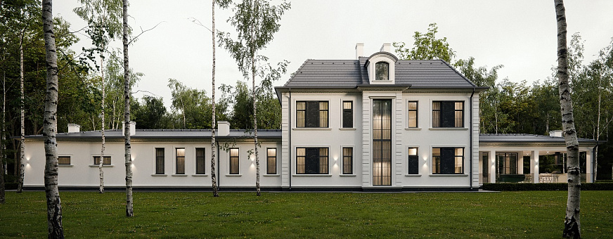 Завершено проектирование дома в стиле неоклассика – К-570