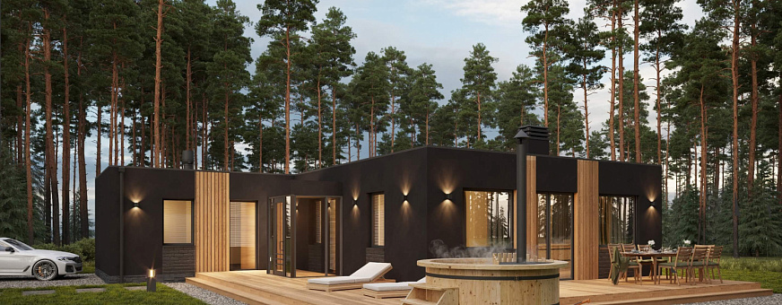 Завершено проектирование дома в стиле хай-тек – HT-120