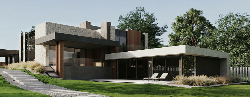 Завершено проектирование дома в стиле хай-тек – НT-850