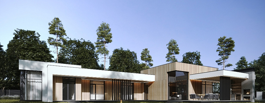 Завершено проектирование дома в стиле хай-тек – HT-302