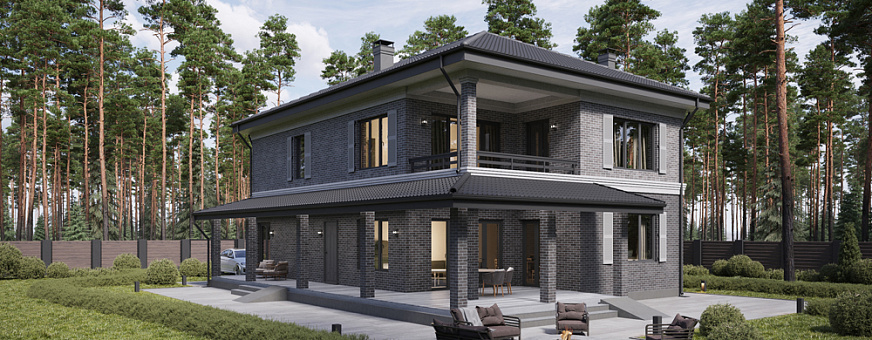 Завершено проектирование дома в классическом стиле – К-262