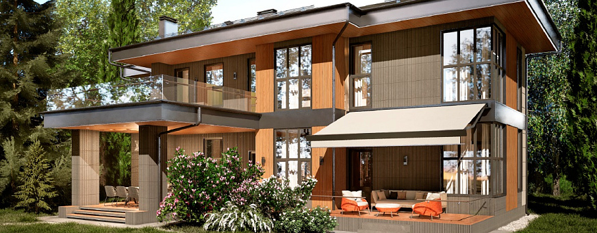 Завершено проектирование дома в стиле Райта – RH-265