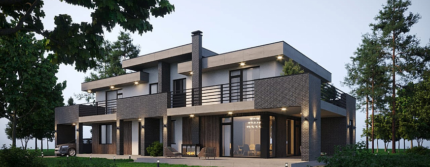 Завершено проектирование дома в стиле хай-тек – HT-309