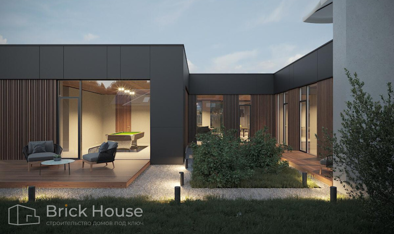 Дома с плоской крышей HT-420