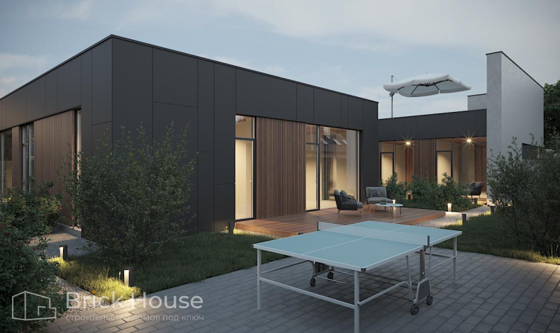 Дома с плоской крышей HT-420