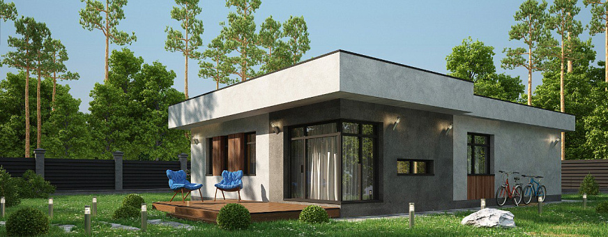 Завершено проектирование дома в стиле хай-тек – НT-100